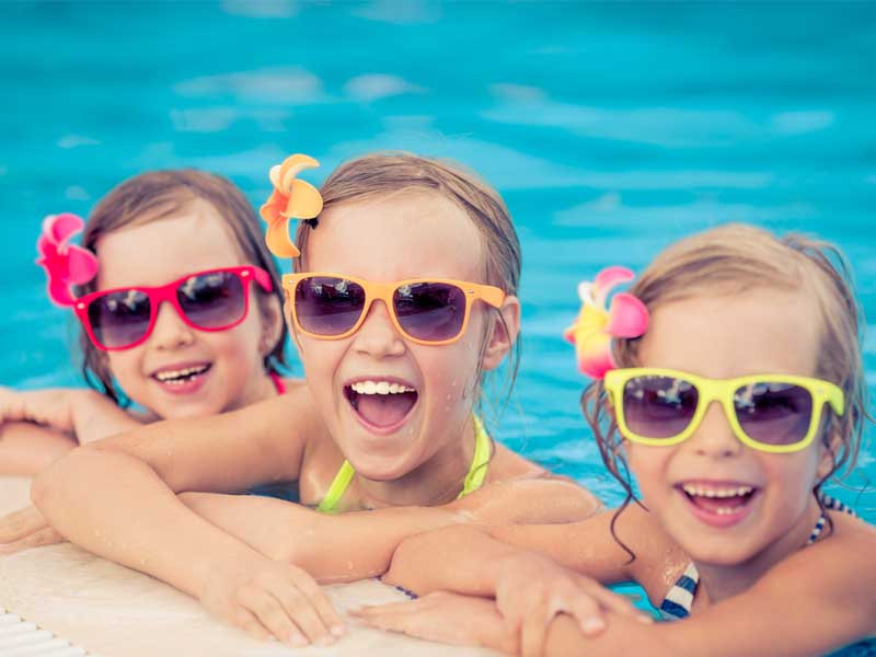 Happy Kids in Pool
